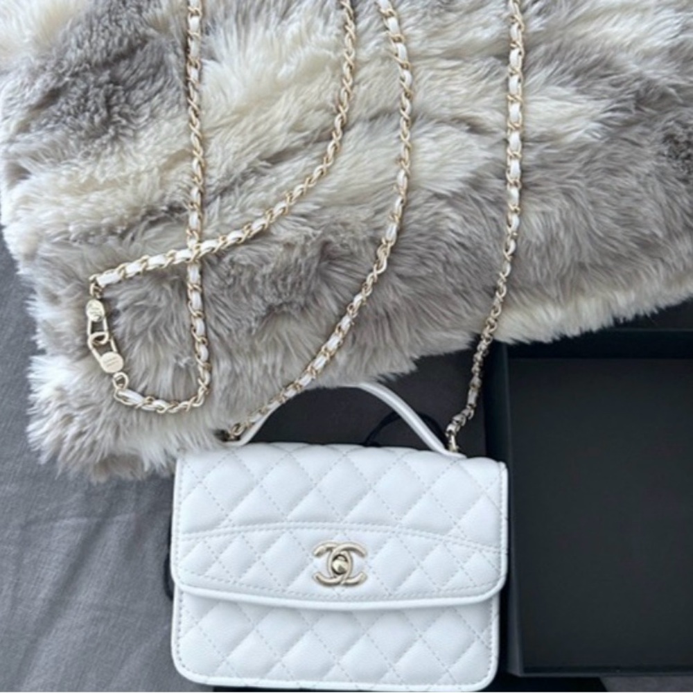 Chanel leather bag authentic gift with make up purchase